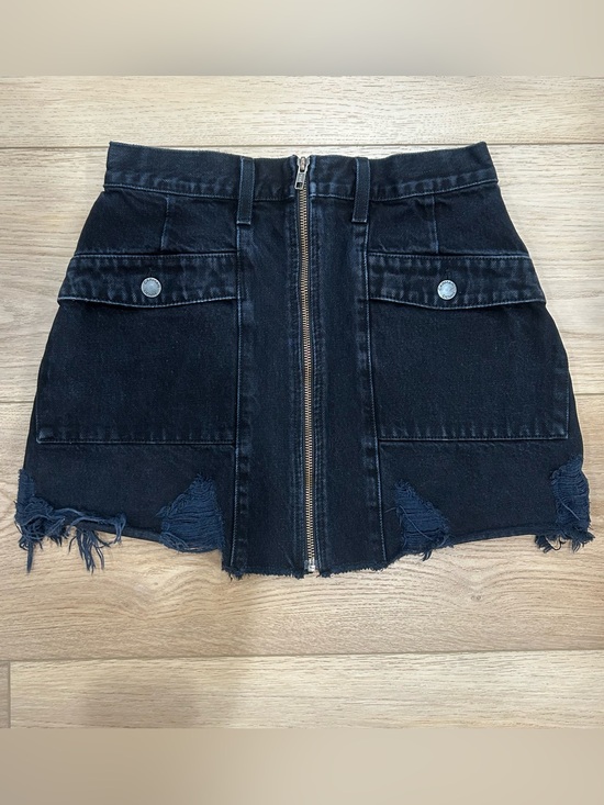 Carmar Dresses & Skirts - CARMAR Dark Blue Denim Mini Skirt with Front Zip